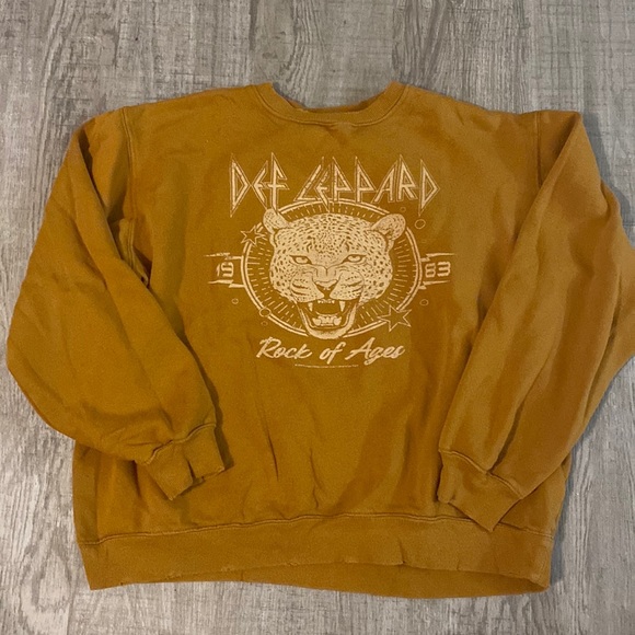 Def Leopard Oversized Sweatshirt - Picture 1 of 6